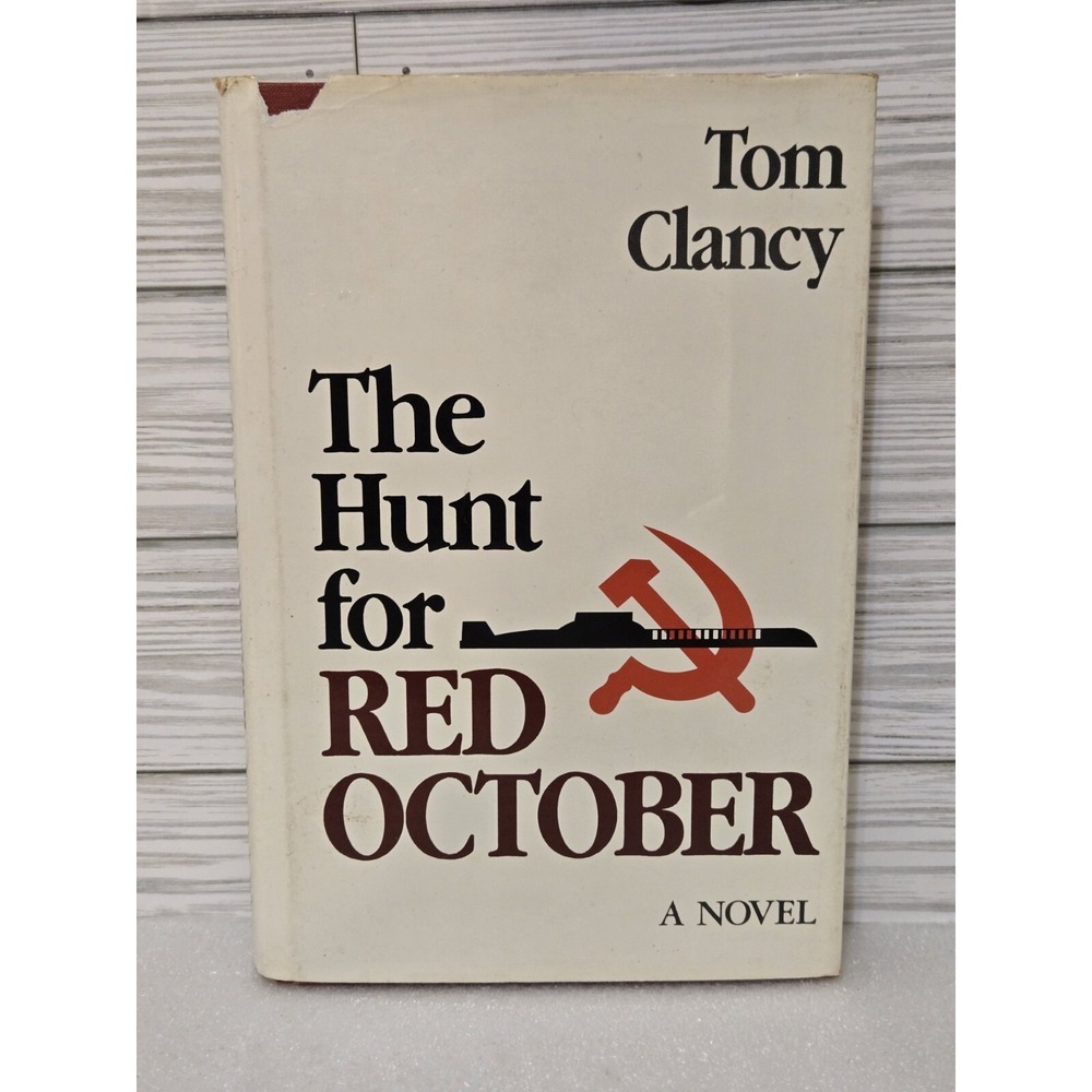 Tom Clancy - THE HUNT FOR RED OCTOBER - Hardcover, HCDJ, Naval Institute Press